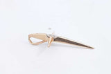 14k Yellow Gold Cross Pendant With Marquis Diamond 1.2 Grams Eb0425prsa