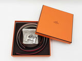 Hermès Constance 32mm Reversible Belt & Silver-tone H Buckle Sz85/34 Fw0126sxzdu