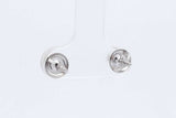 0.2cttw Diamond Stud Screwback Earrings In 14k White Gold 0.7 Grams Eb0626cxdu