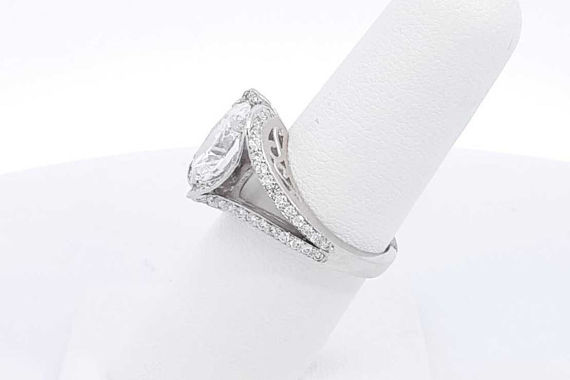 3.54ctw Lab Grown Diamond Ring In Platinum 11.3 Grams Size 6.5 Eb0325lwrxsa