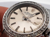 Rolex Oyster Date 26mm Stainless Steel Watch With Diamond Bezel Eb0723lsiwsa