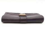 Louis Vuitton Perforated Monogram Dark Purple Mahina Amelia Wallet Eb0826lrxsa