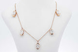 2.6cttw Lab Grown Oval Diamond Station Necklace 14k Yellow Gold 4.1g Eb826llrxsa