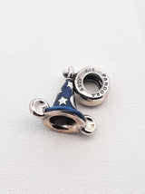 Pandora Sorceror Mickey Hat Charm In Sterling Silver & Enamel 3.6 Gram Fw0625wdu