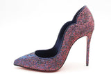 Christian Louboutin Hot Chick Starlight Lurex Heels Size 37 Eb1024lrxsa