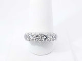 1.60 Cttw Diamond & 14k White Gold Anniversary Ring 6.3 Gram Size 9 Fw0926llzxdu