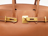 Hermes Birkin 30 Gold Brown Epsom Gold Hardware Handbag Do0725lwrxzde