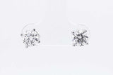 1.5cttw Lab Grown Diamond Stud Earrings In 14k White Gold 1.4 Grams Eb0826orxsa