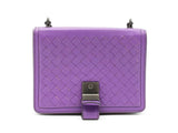 Bottega Veneta Nappa Intrecciato Runway Shoulder Bag In Purple Fw0225ozxdu