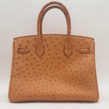 Hermes Birkin 30 Gold Ostrich Hand Bag Sd0825lcrzxsa