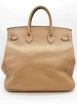 Hermes Birkin Hac 40 Trench Beige Togo Palladium Hardware Handbag Do0925llxzxde