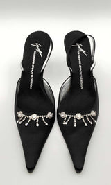 Giuseppe Zanotti Crystal Embellishments Slingback Pumps Size 39.5 Hs0523lxzsa