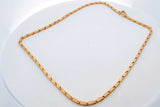 24k Yellow Gold Bar Link Chain Necklace 37.6 Grams 19 Inch Eb0526rxxzdu