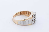 0.63cttw Diamond Ring In 10k Two Tone Gold 5.9 Grams Size 10 Eb0926wxzde