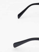 Prada Gold-tone Metal & Black Acetate Full Rim Oval Sunglasses Fw0226szdu