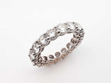4.25 Cttw Lab-grown Diamond & 14k White Gold Ring 4.9 Grams Size 6 Fw0425orrdu