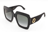 Gucci Gg0102s Black Glitter Square Sunglasses Eb0526lrxde