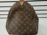 Louis Vuitton Brown Monogram Keepall 50 Duffle Bag Vc0828rwpmia