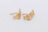 10k Yellow Gold Greek Key Stud Earrings 3 Grams Eb082lrxsa