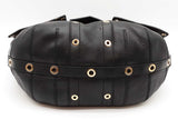 Versace Biker Black Leather Shoulder Bag Eb0826crxde