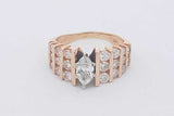 1.65cttw Diamond Ring In 14k Yellow Gold 8.4 Grams Size 8 Eb0326erxsa
