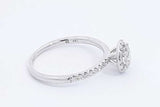 0.9cttw Diamond Ring In 14k White Gold 2.5 Grams Size 7.25 Eb0126rpxdu