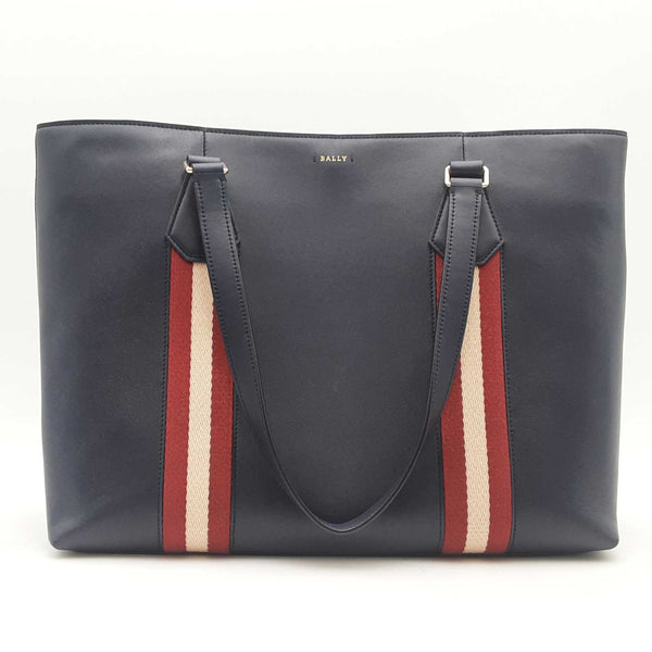 Bally Navy Leather Supra Tote Shoulder Bag Sd0525lrzsa