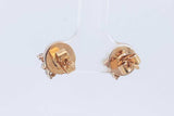 1.26cttw Diamond Stud Earrings In 18k Yellow Gold 3.7 Grams Eb0126rcrdu