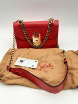 Christian Louboutin Elias Red Leather Shoulder Bag Eb0924pxzsa