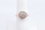 Approx. 0.37ctw Diamond Ring In 18k Rose Gold 5.27 Grams Size 7 Eb0724oxzsa