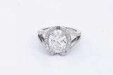 3.54ctw Lab Grown Diamond Ring In Platinum 11.3 Grams Size 6.5 Eb0325lwrxsa