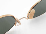 Ray-ban Arista Gold-tone Round Sunglasses With Green Lenses Fw1026ixdu