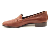Salvatore Ferragamo Lizard Brown Leather Loafers Size 10 Eb0926rxsa