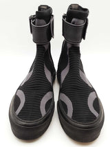 Burberry Knitted Sub Black Stretch High Top Shoes Size Eu 45 Do0325orxde
