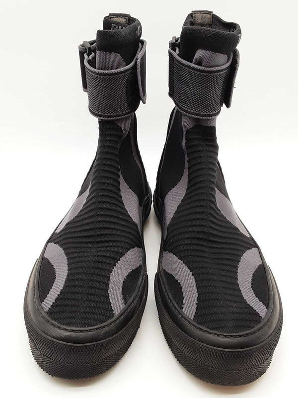 Burberry Knitted Sub Black Stretch High Top Shoes Size Eu 45 Do0325orxde