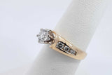 0.64cttw Diamond 14k Yellow Gold Ring 5.1 Grams Size 6.5 Eb0626rxzdu