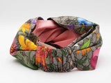 Gucci Twisted Bow Headband In Gg Supreme Flora Silk Size Medium 57cm Fw1026lxzdu