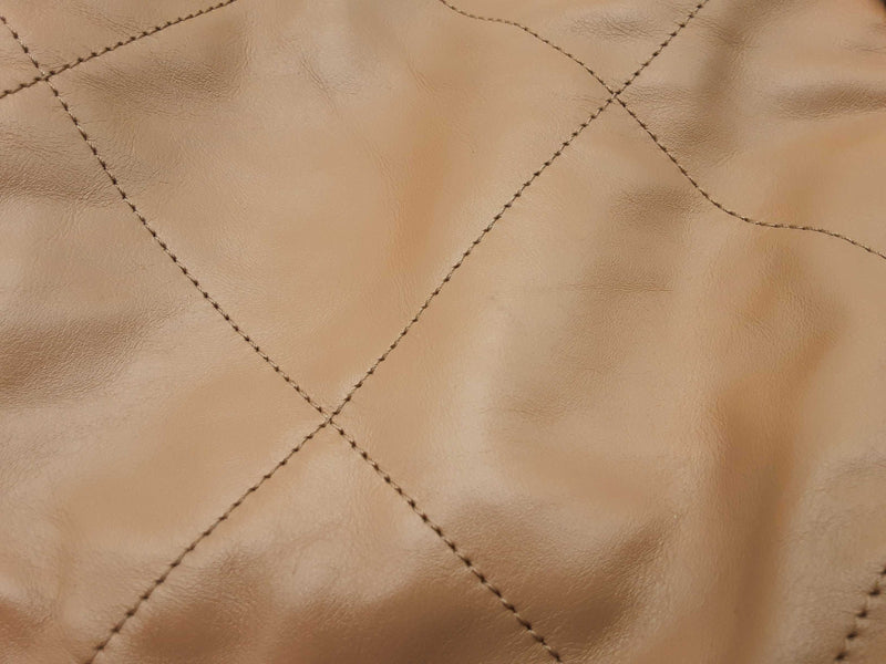 Chanel Mini 22 Beige Quilted Calfskin Leather Bucket Bag Do0525oxzxde
