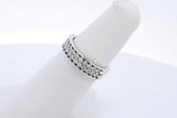 14k White Gold Stacking Diamond Rings 4.5 Grams Size 5.5 Eb0526wrxde