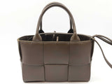 Bottega Veneta Acro Intreccio Dark Green Brown Leather Tote Bag Do1225lwrxde