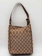 Gucci Gg Monogram Canvas Hobo Shoulder Bag Eb0726ocrdu