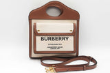 Burberry Mini Two-tone Canvas And Leather Pocket Bag Sd0526wzxdu