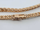 Approx. 30.36ctw Diamond Tennis Necklace In 14k Yellow Gold 32.9g Eb0124lxrxzsa