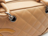 Chanel Mini Cambon Lambskin Beige / Tan Handbag Aa0826rrzsa