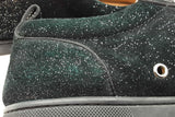Christian Louboutin  Black Glitter Louis Junior Spikes Size 43 Eb0326lorde