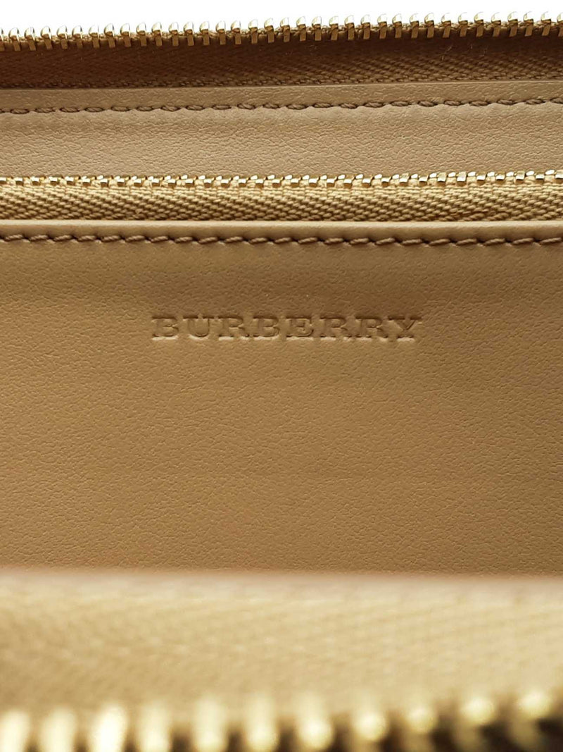 Burberry Ziggy Zip-around Wallet In Haymarket Check Coated Canvas Fw00725crdu