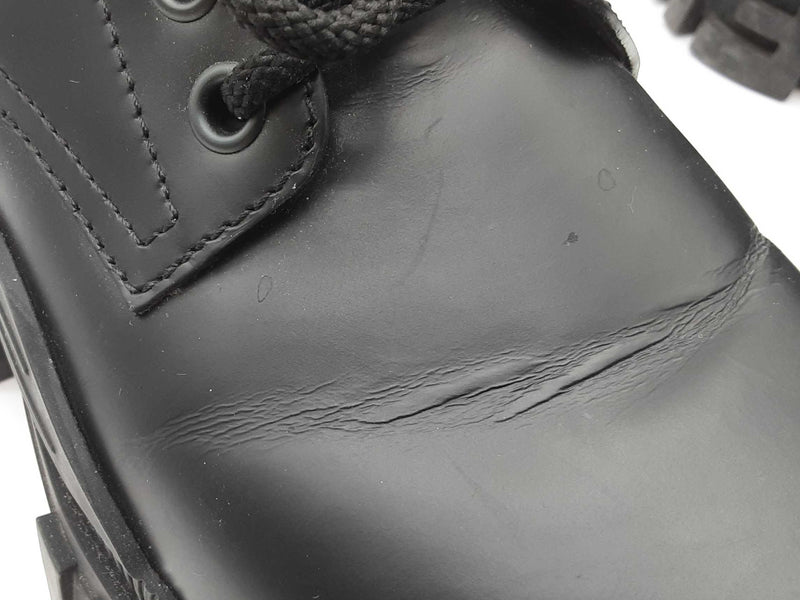 Fendi Black Leather Platform Boots Size 10 Mens Do0425wxzde