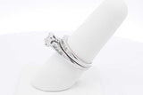 1.15cttw Diamond Wedding Set In 14k White Gold 6.3 Grams Size 7 Eb0126wcrsa