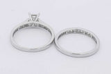 0.43cttw Diamond Wedding Set In 10k White Gold 3 Grams Size 7 Eb0226oorsa