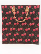 Louis Vuitton Cerises Sac Plat Takashi Murakami Brown Handbag Aa0326ezxsa